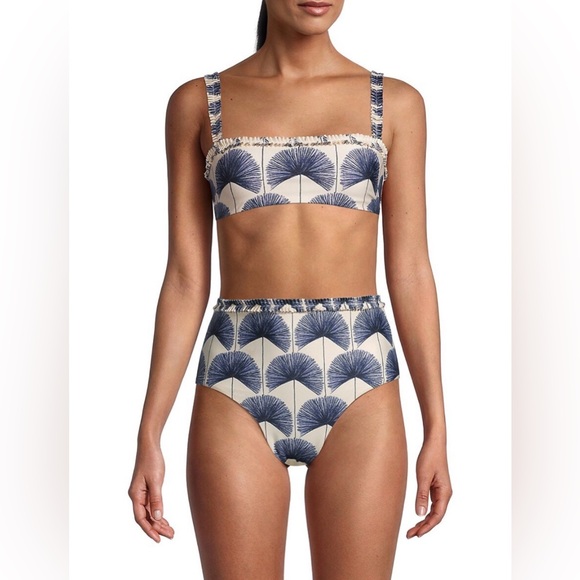 Agua by Agua Bendita Other - Agua by Agua Bendita Navy and Cream Bikini